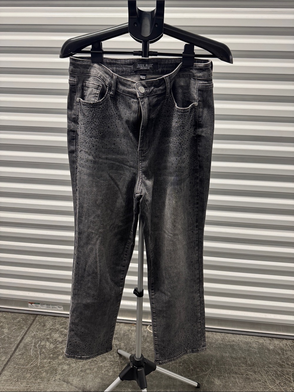 Judy Blue Black Washed Jeans with Subtle Stud Detail